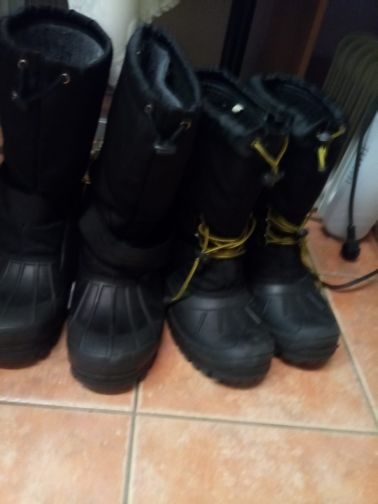 snow boots provided by tour companies in rovaniemi