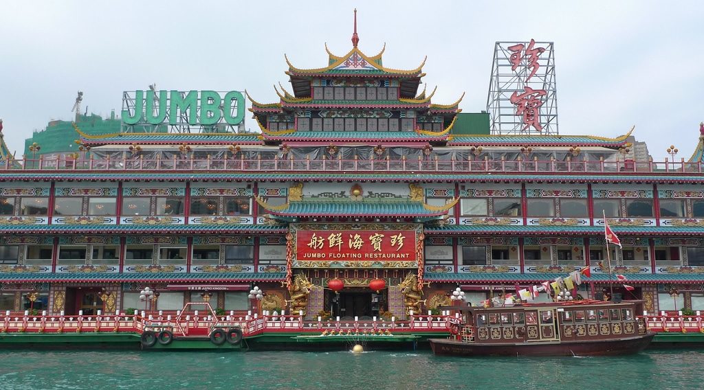 Jumbo floating restaurant in Hong Kong