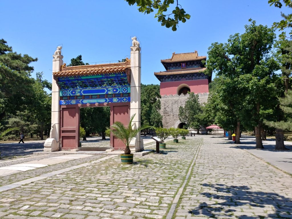Ming Tombs in Beijing China, sunny day