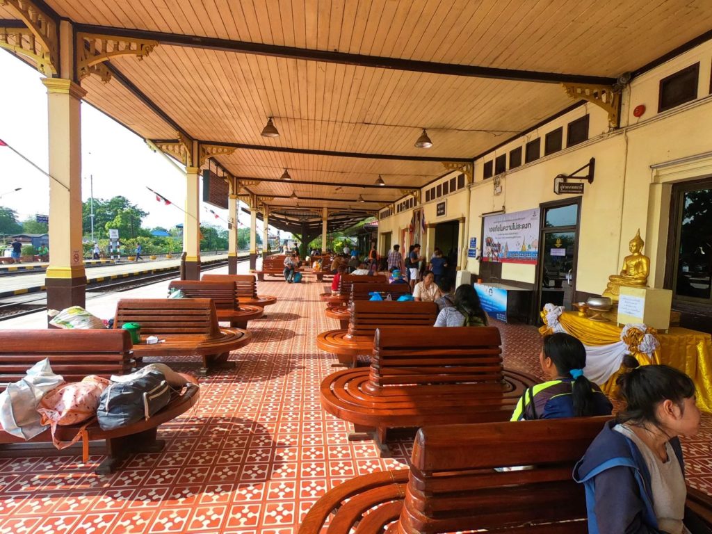 Waiting area at ayutthaya railway station