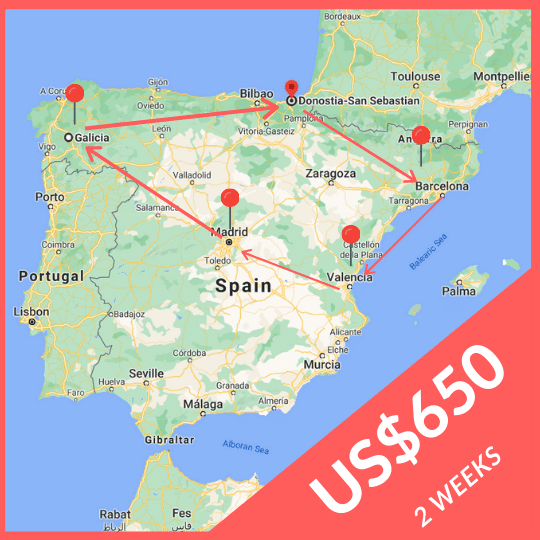 Cost of 2 weeks in europe - travel itinerary