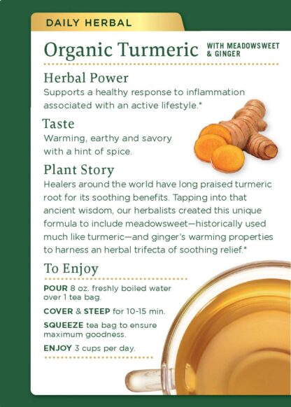 organic turmeric tea medicinal herb