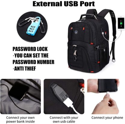 travel backpack with usb charger
