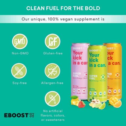 eboost Nootropic energy drink vitamins milk thistle 3