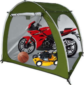 outdoor motorcycle shed