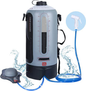 3 gallons portable shower for camping and hiking