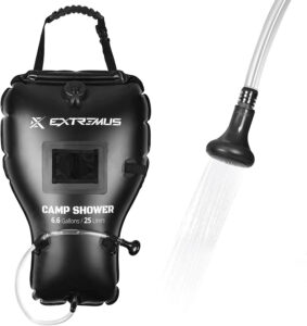 6.6 gallon portable shower for camping