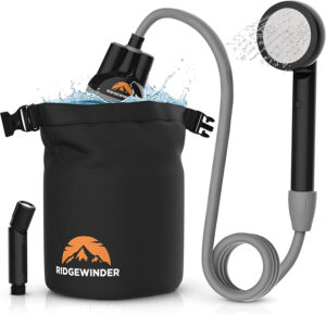 portable shower for camping and hiking