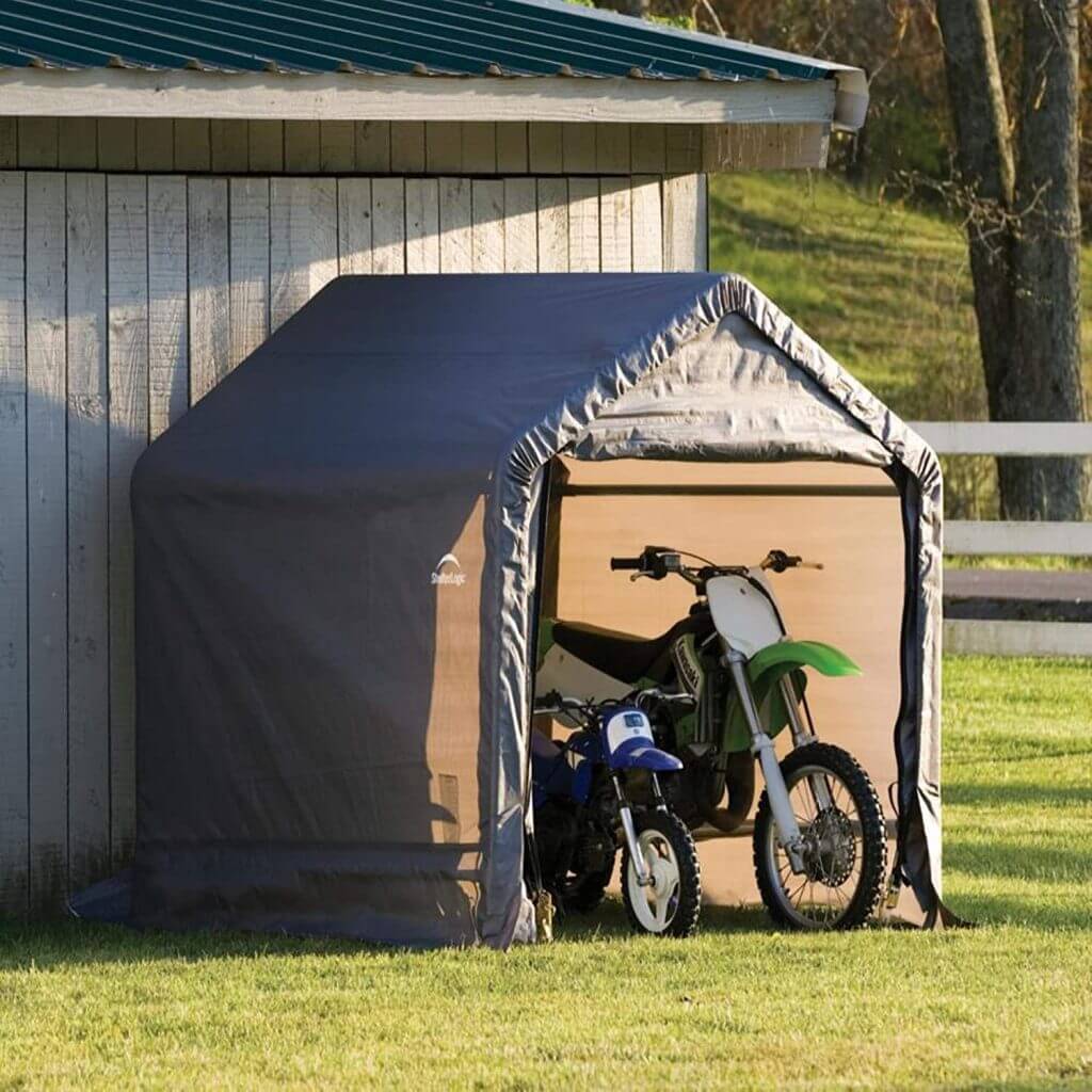 motorcycle shed